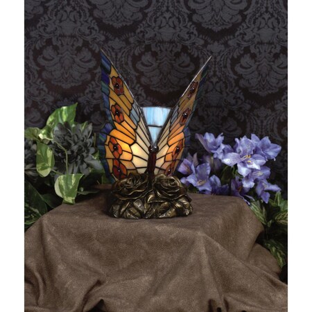 Quoizel Orange Butterfly Table Lamp TF6599R